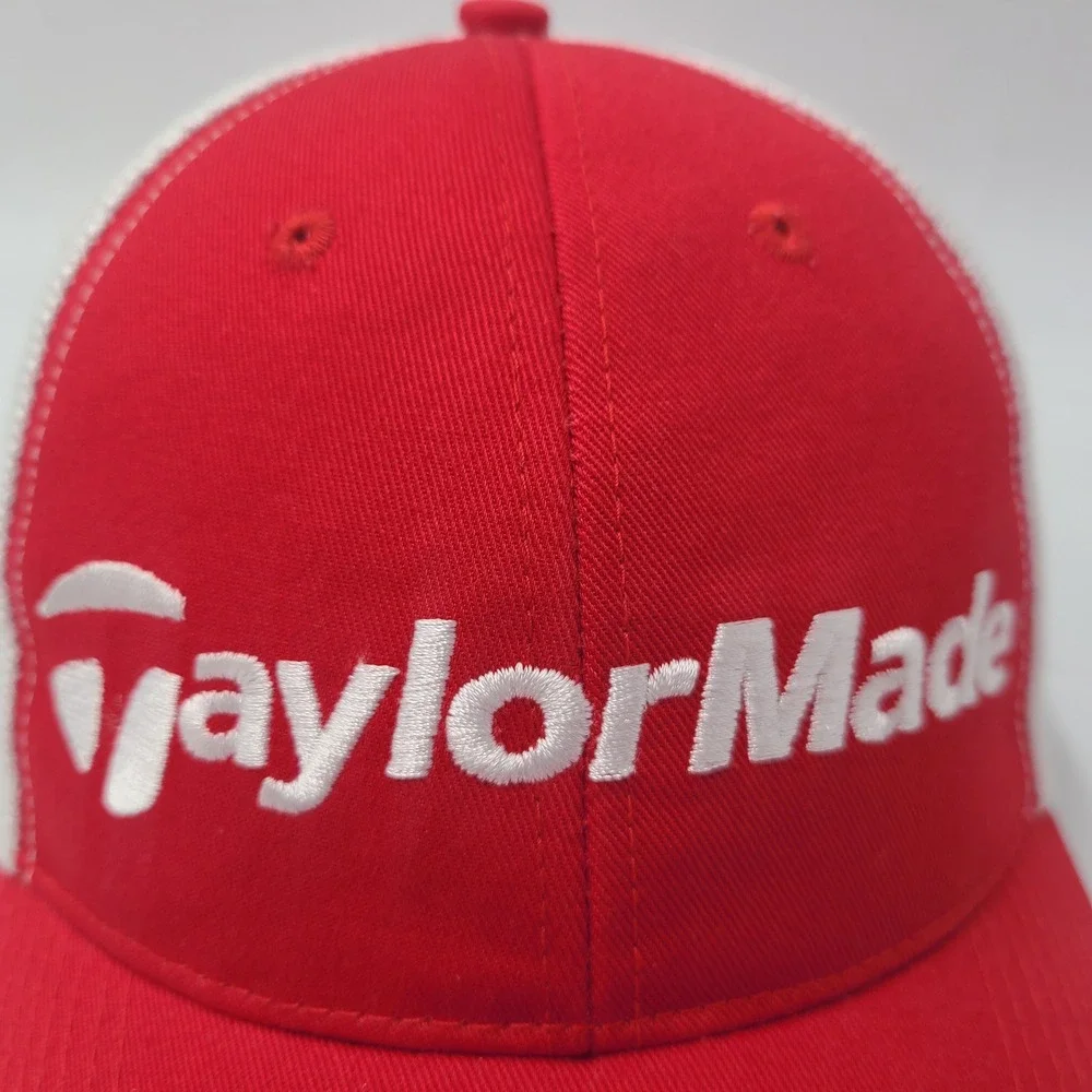 TaylorMade Hat Adjustable Red White Golf r7 Logo Tennis Pickleball Outdoors‎ Men